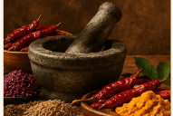 Mortar and pestle spices